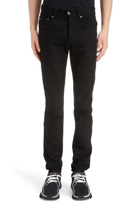 givenchy side stripe tape jeans|Jeans in denim .